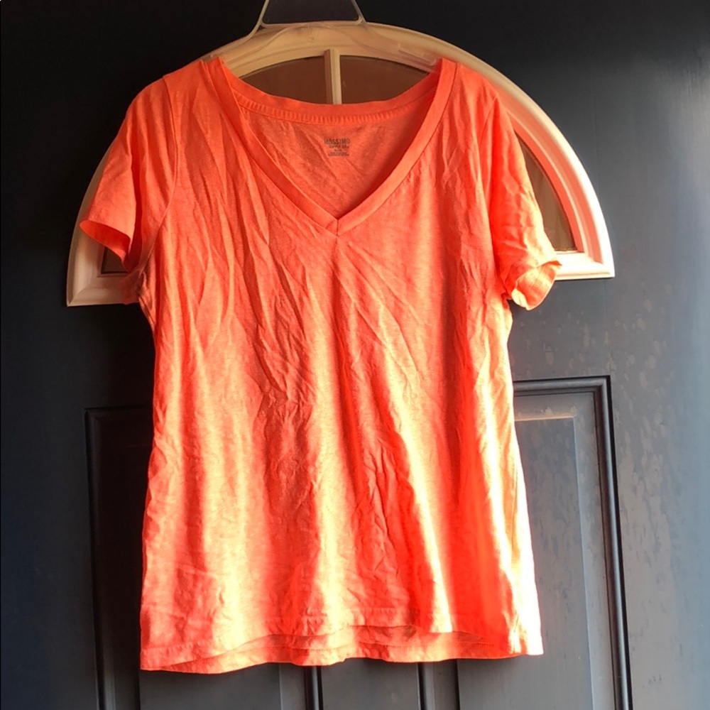 XL Mossimo orange v-neck tshirt